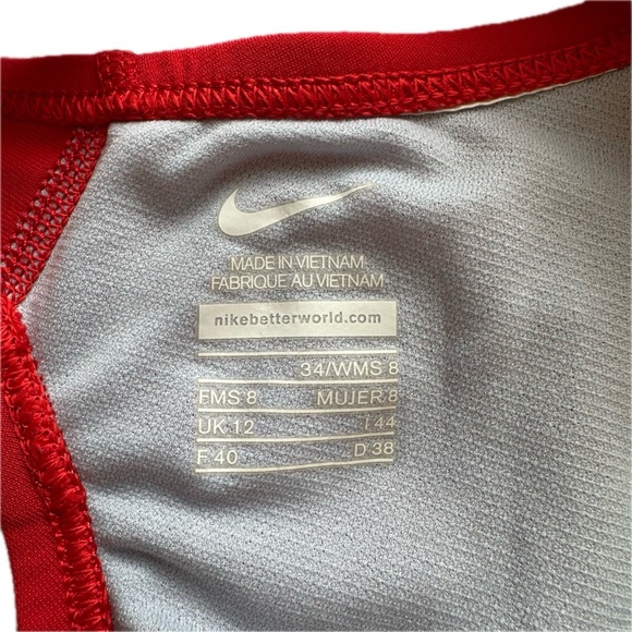 Nike Women's Red Fastback 1-Piece Swimsuit - 8 - Picture 8 of 9